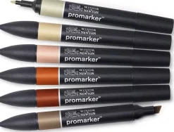 Set de 6 Rotuladores Promarker Tonos Tierra Winsor and Newton
