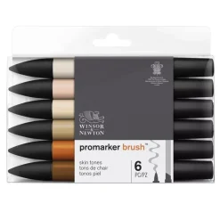 Set de 6 Rotuladores Promarker Brush Tonos Piel Winsor and Newton