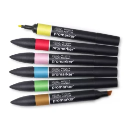 Set de 6 Rotuladores Promarker Tonos Medios Winsor y Newton
