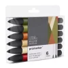 Set de 6 Rotuladores Promarker Tonos Paisaje #01 Winsor and Newton