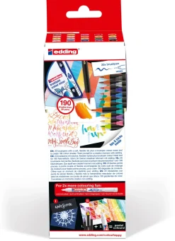 Set de 20 rotuladores punta pincel Edding