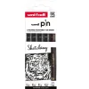 Set de 5 rotuladores Scketching Pin Uni-Ball