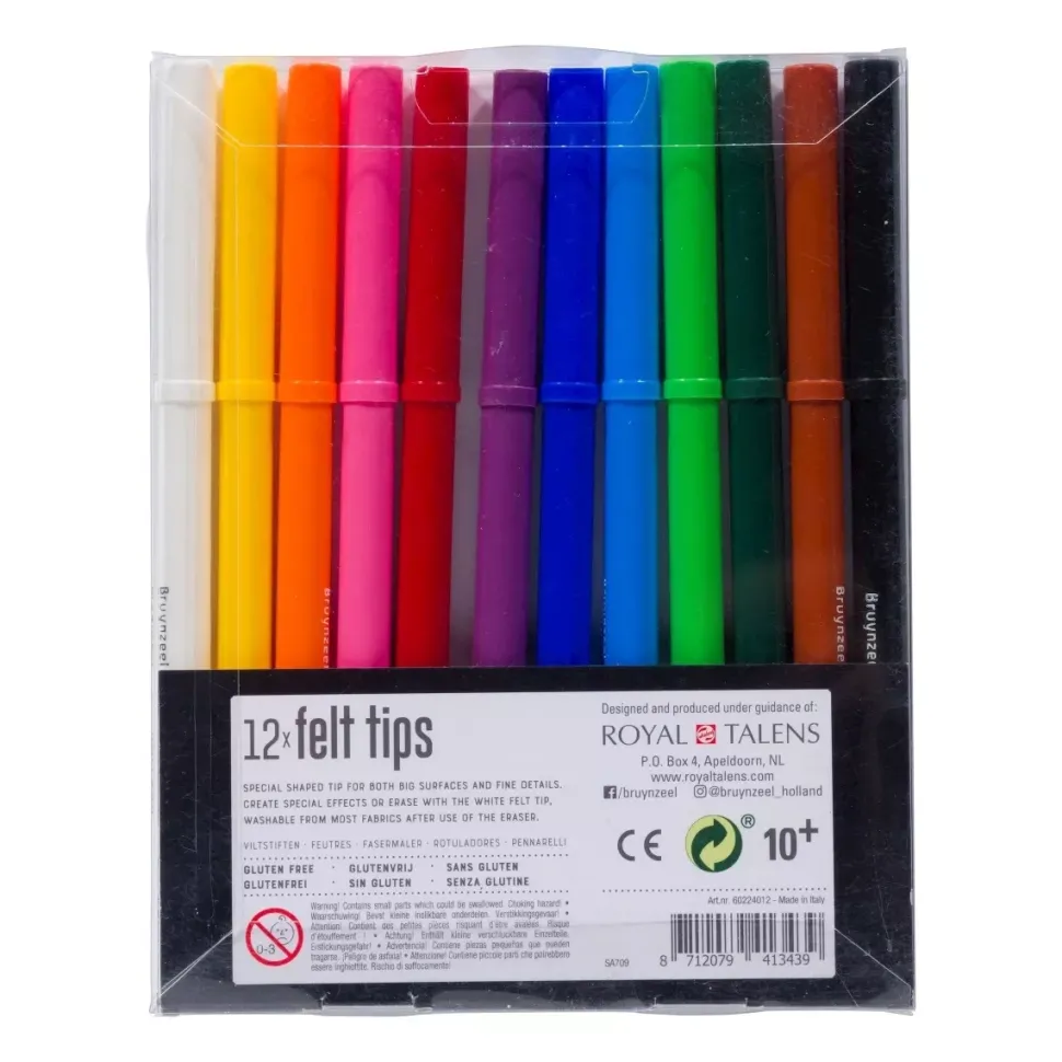 Set de 12 Rotuladores Super Point Claros Bruynzeel