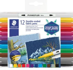 Set de 12 Rotuladores Textiles Doble Punta Staedtler
