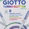 Set de 8 Rotuladores Turbo Glitter Pastel Giotto