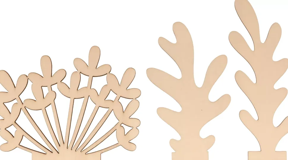 Set de 10 Siluetas de Madera Peces Artemio