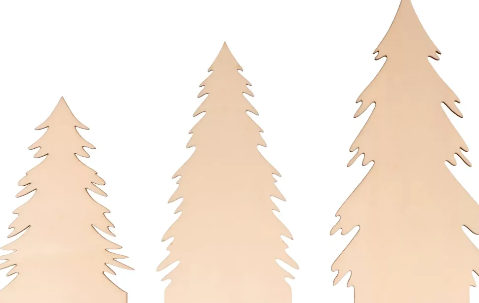 Set de 9 Siluetas de Madera Molino Artemio