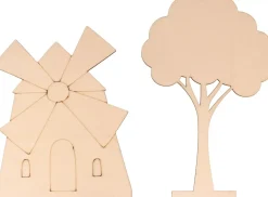 Set de 9 Siluetas de Madera Molino Artemio