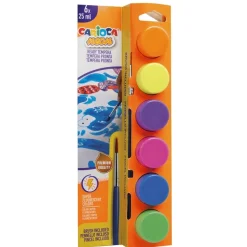 Set de 6 témperas neón Carioca 25ml