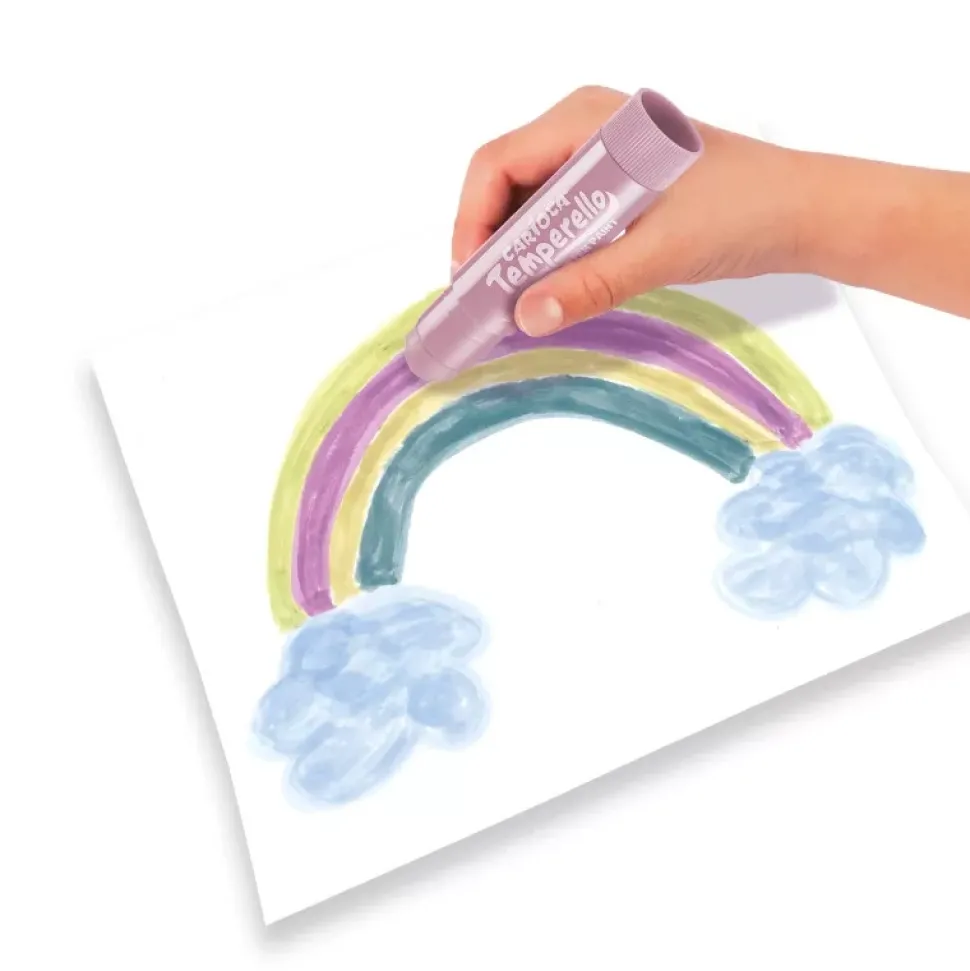 Set de 6 témperas pastel sólidas Temperello Carioca