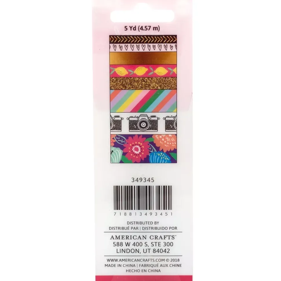 Set de 8 washi tapes Journal Studio Amy Tangerine AC