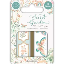Set de 3 Washi Tapes Secret Garden Craft Consortium