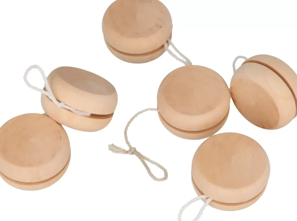 Set de 6 Yoyos de Madera Artemio