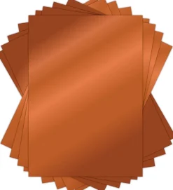 Set de cartulinas metalizadas The Essential Mirror Card Copper Craft Consortium