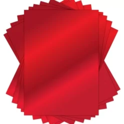 Set de cartulinas metalizadas The Essential Mirror Card Red Craft Consortium