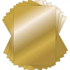 Set de cartulinas metalizadas The Essential Mirror Card Gold Craft Consortium