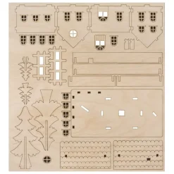 Set de madera 3D Casita Rayher