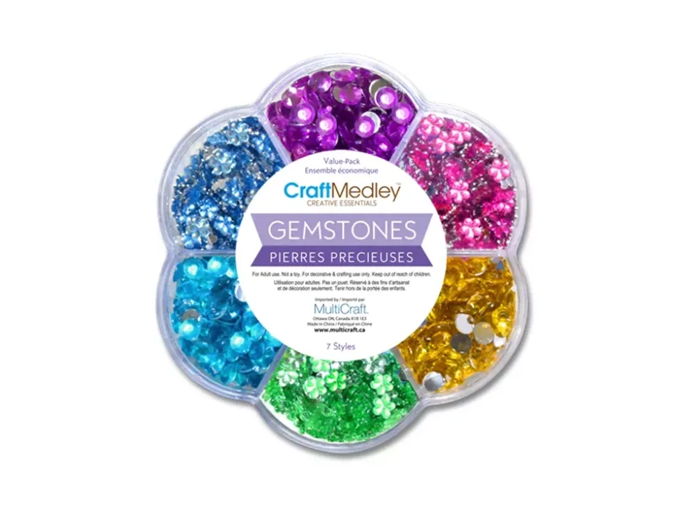 Set de Piedras Preciosas Pastel MultiCraft