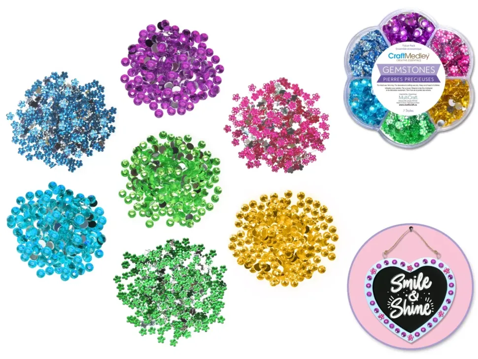 Set de Piedras Preciosas Pastel MultiCraft