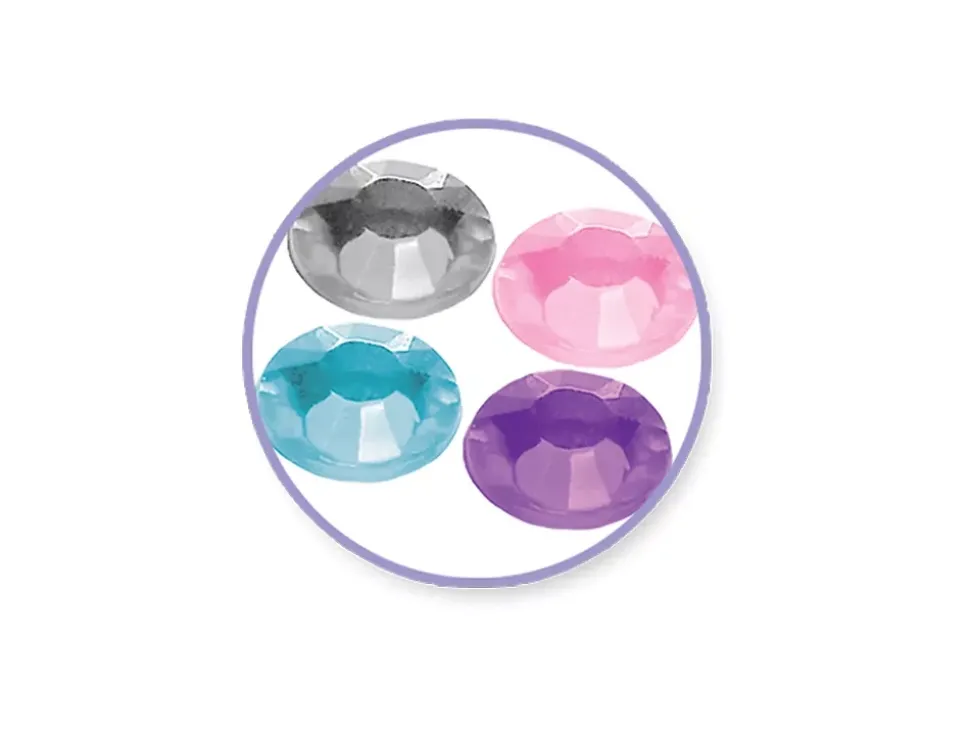 Set de Piedras Preciosas Redondas Pastel MultiCraft