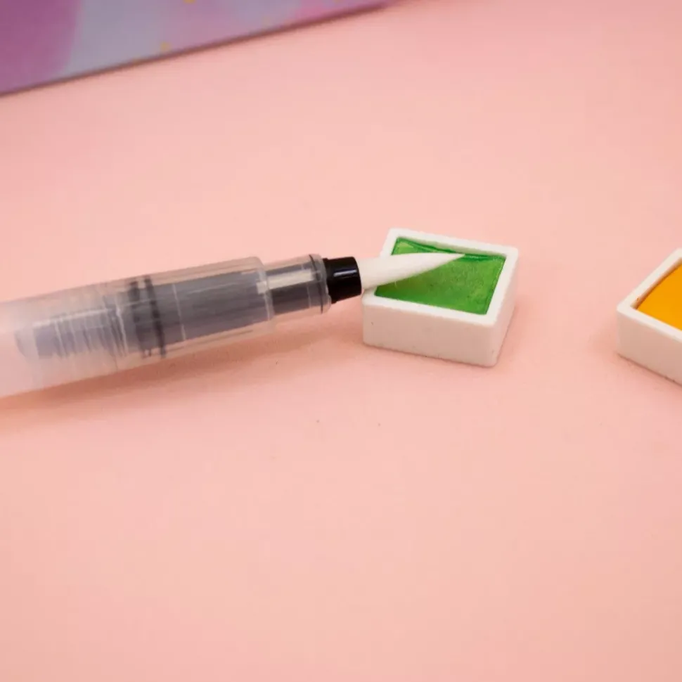 Set de Pinceles con Depósito de Agua Craftelier