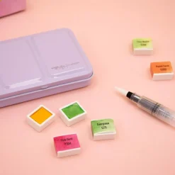 Set de Pinceles con Depósito de Agua Craftelier