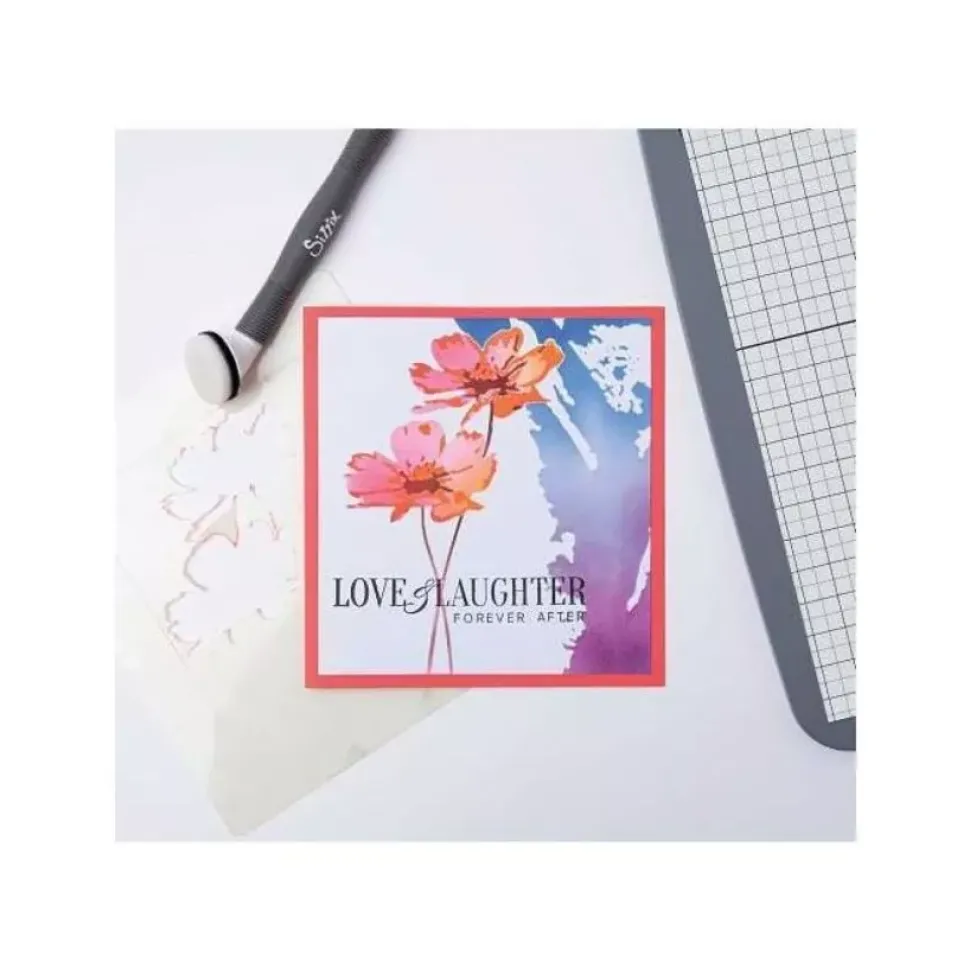 Set de Plantillas de Stencil Making Tool Flowers Sizzix 15x15cm