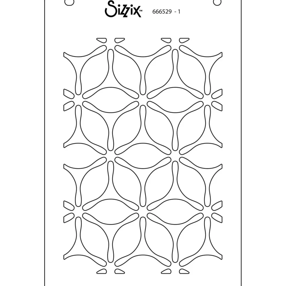 Set de plantillas de stencil Defined Petals Sizzix A6