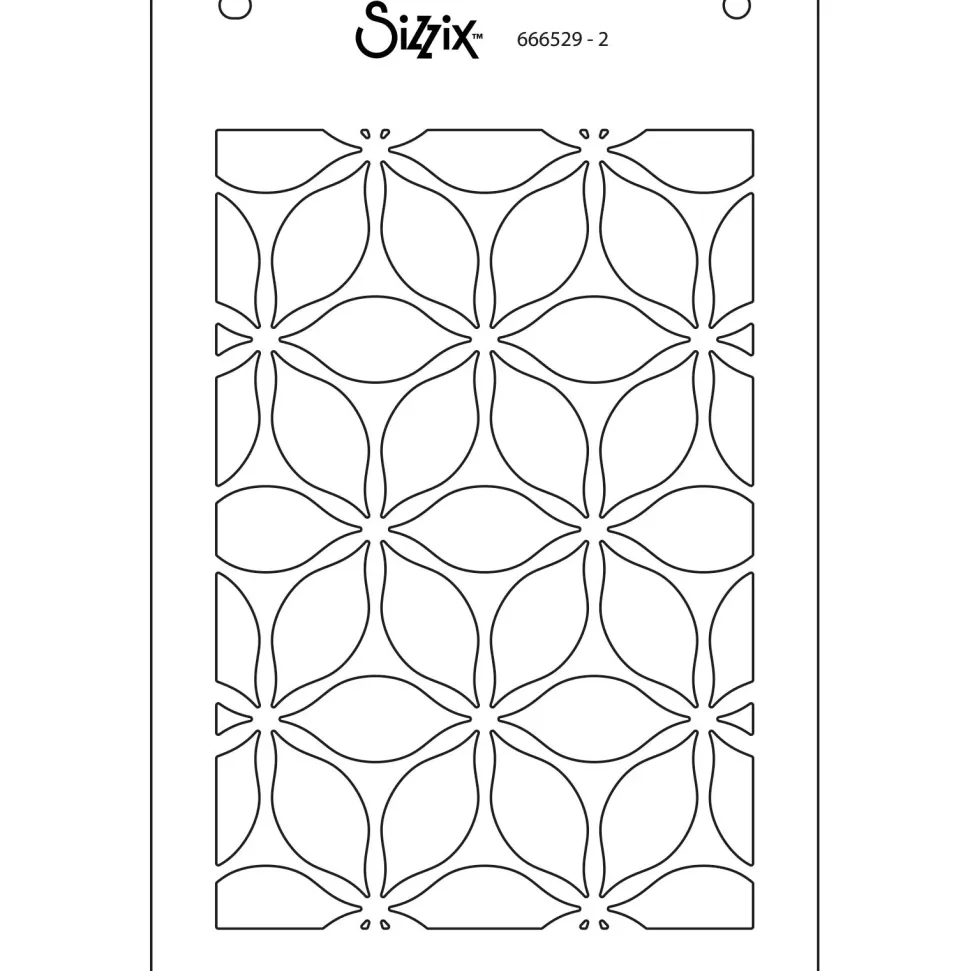 Set de plantillas de stencil Defined Petals Sizzix A6