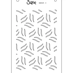 Set de plantillas de stencil Defined Petals Sizzix A6