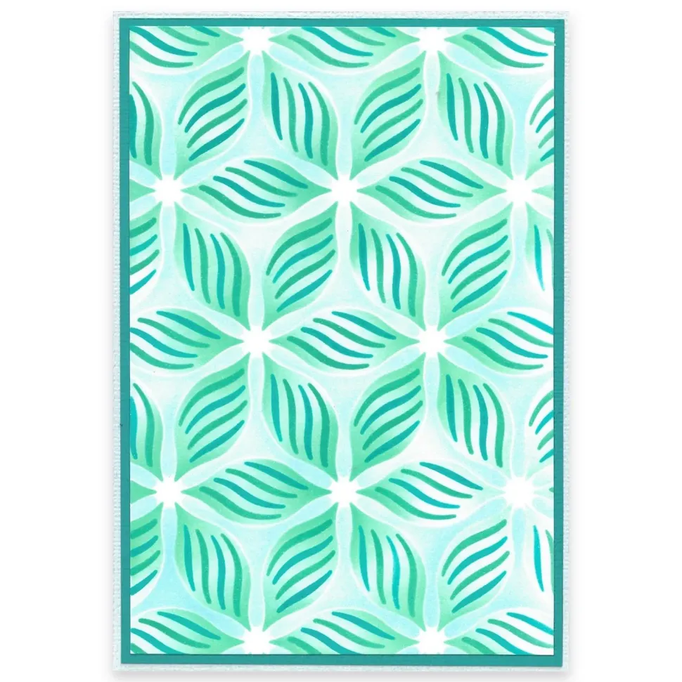 Set de plantillas de stencil Defined Petals Sizzix A6