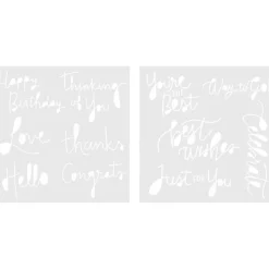 Set de Plantillas Foil Quill Sentimientos We R Memory Keepers 17x17cm