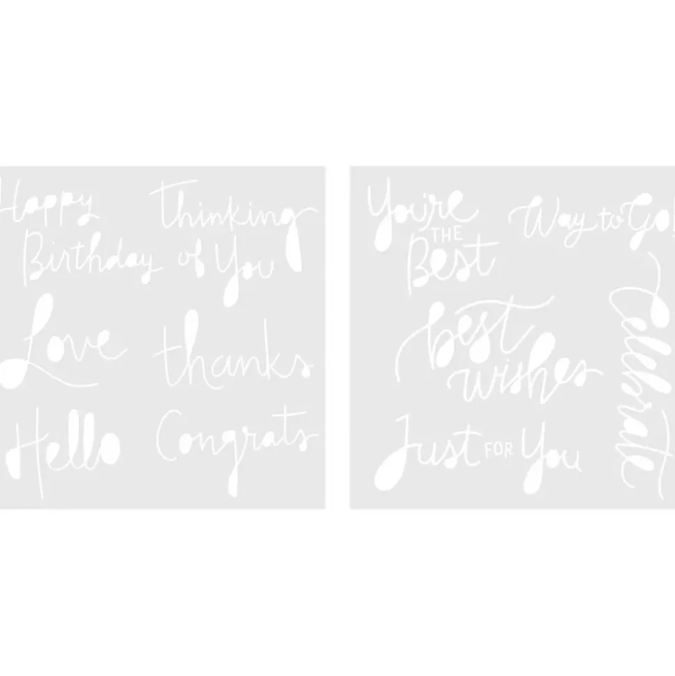 Set de Plantillas Foil Quill Sentimientos We R Memory Keepers 17x17cm