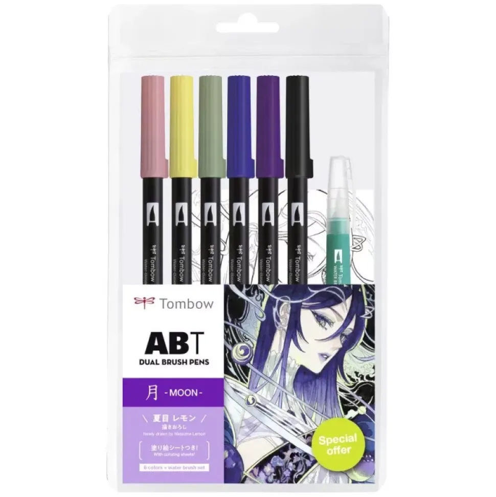 Set de rotuladores Dual Brush Manga Moon Tombow