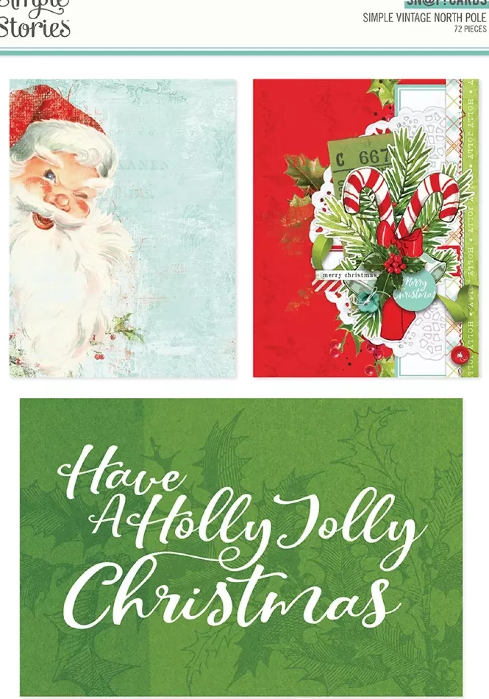 Set de tarjetas Sn@p! SV North Pole Simple Stories