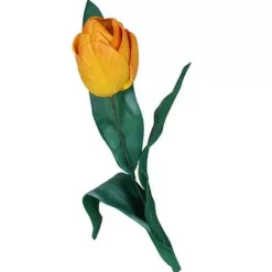 Set Foamy Goma EVA termoformada tulipán amarillo y verde