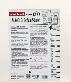 Set iniciación rotuladores calibrados Lettering Edition Uni Pin Uni-Ball