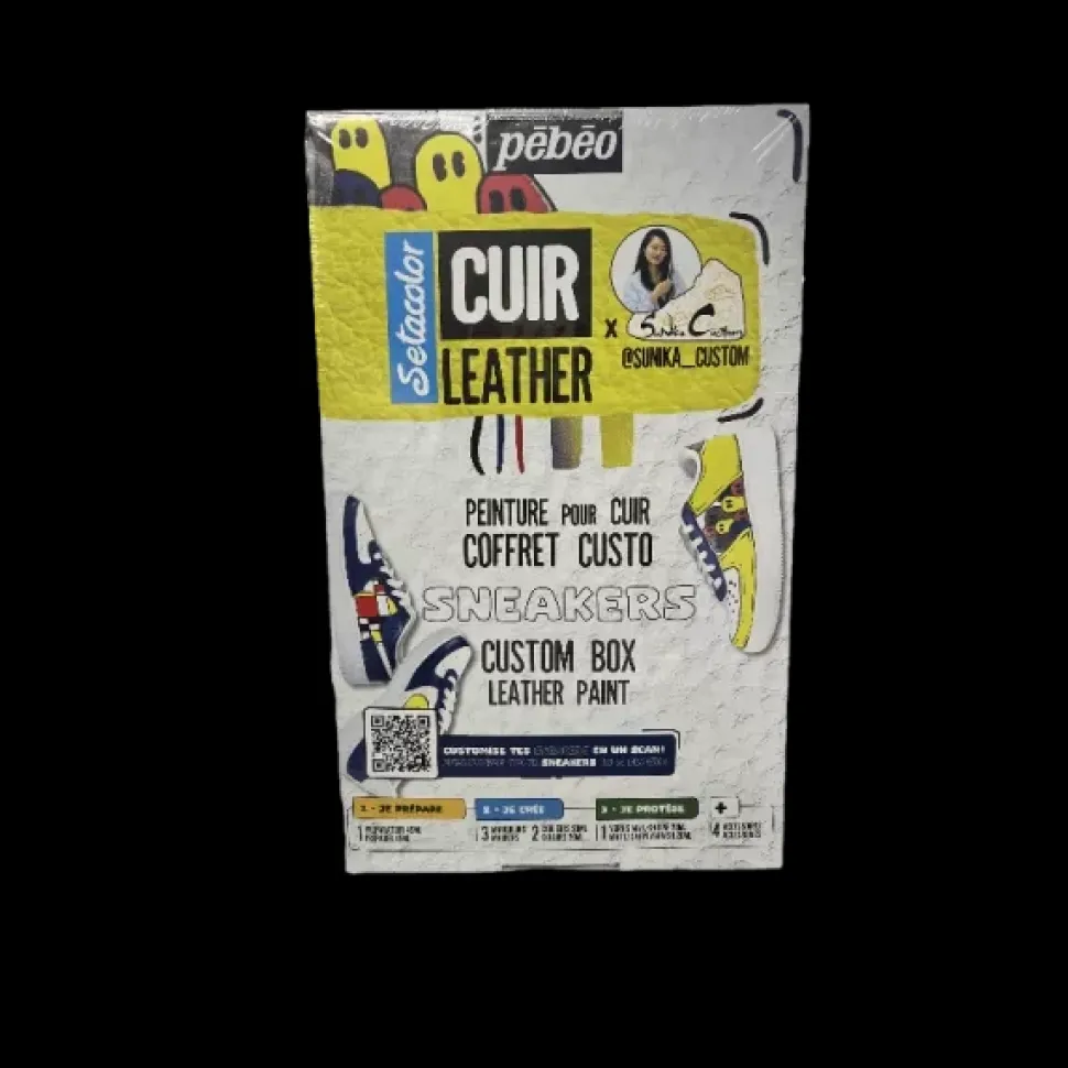 Set Pintura para Customizar Zapatillas Setacolor Cuero Pebeo