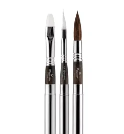 Set viaje acuarela 1272 estuche tela negra y pinceles Escoda