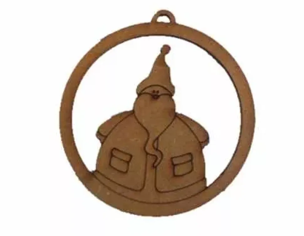 Silueta de DM Bola de Papá Noel Dayka 9cm