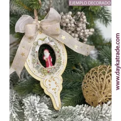 Silueta de Madera Bola Turca Papá Noel Dayka