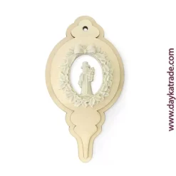 Silueta de Madera Bola Turca Muñeco de Nieve Dayka