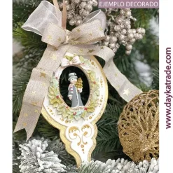 Silueta de Madera Bola Turca Muñeco de Nieve Dayka