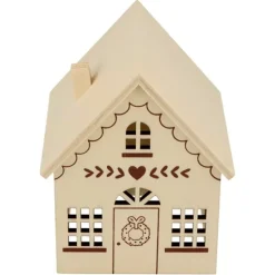 Silueta de Madera Casa Corazón Home for Christmas Artemio