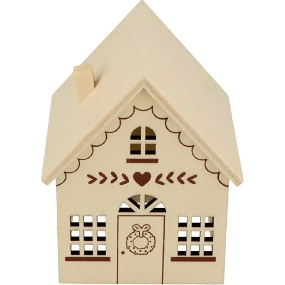 Silueta de Madera Casa Corazón Home for Christmas Artemio