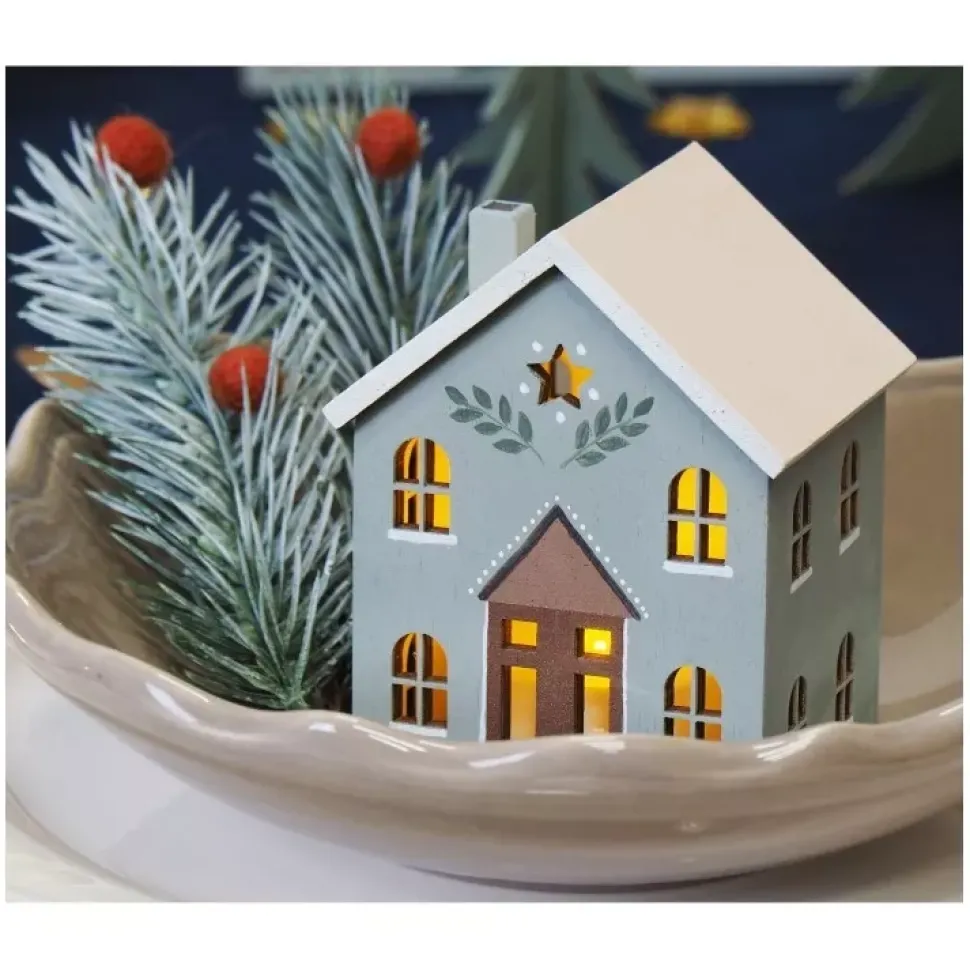 Silueta de Madera Casa Home for Christmas Artemio