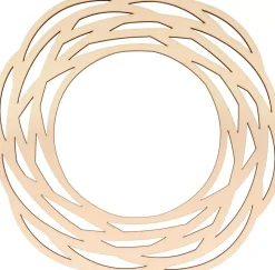 Silueta de Madera Corona Entrelazada Artemio