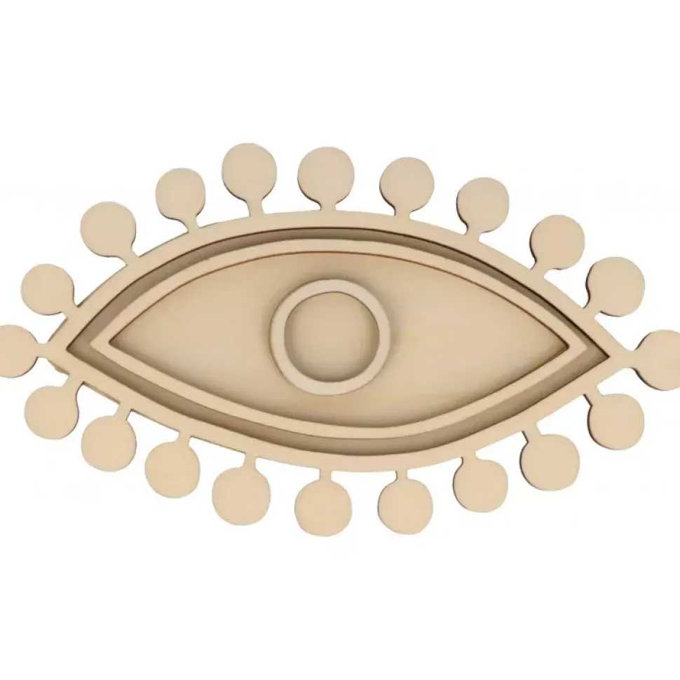 Silueta de madera Ojo Boho Artemio