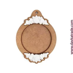 Silueta DM Bola de Navidad redonda con resina Dayka