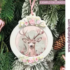 Silueta DM Bola de Navidad redonda con resina Dayka